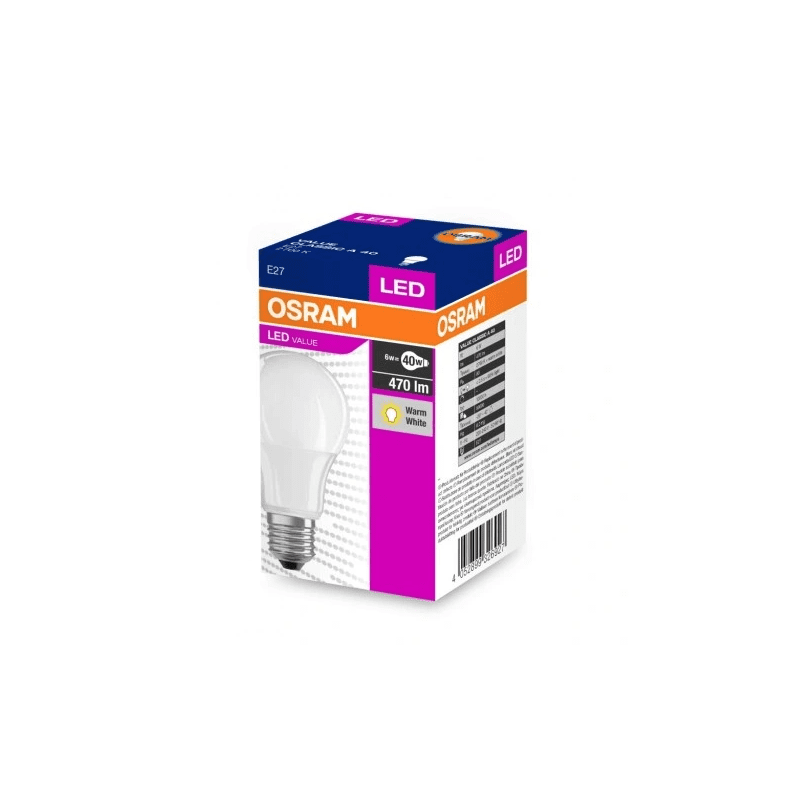 LED PARATHOM E27 6W WW 2700K